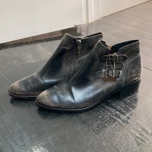 Frye Black Ankle Booties Size 8